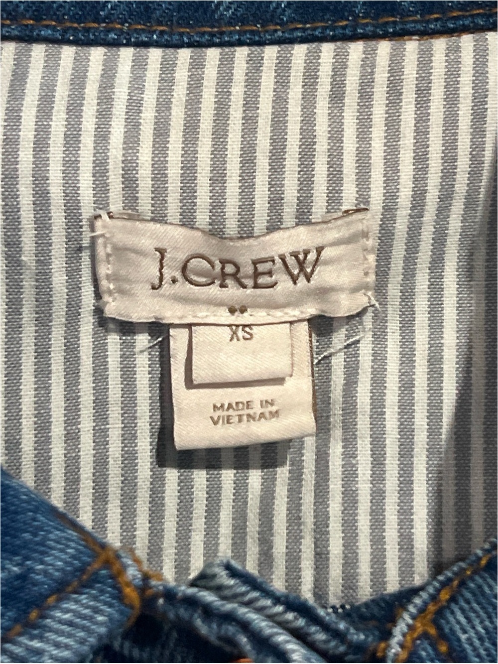 J. Crew Jacket Women’s XS Blue Medium Wash Cotton Preppy Classic Denim G7058 - Picture 12 of 14
